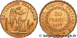 20 francs or Génie, Troisième République 1877 Paris F.533/5 q.SPL 