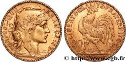 20 francs or Coq, Dieu protège la France 1905 Paris F.534/10
