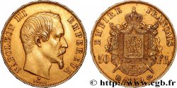 50 francs or Napoléon III, tête nue 1859 Strasbourg F.547/8 TTB+ 