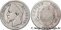2 francs Napoléon III, tête laurée 1869 Strasbourg F.263/11