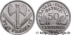 50 centimes Francisque, légère 1943  F.196/2