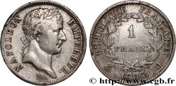 1 franc Napoléon Ier tête laurée, République française 1808 La Rochelle F.204/6 TB+ 