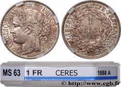 1 franc Cérès, IIIe République 1888 Paris F.216/10