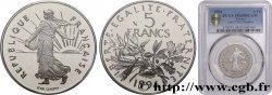 5 francs Semeuse, nickel, différent dauphin, BE (Belle Épreuve) 1994 Pessac F.341/29 var.