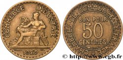 50 centimes Chambres de Commerce 1929  F.191/11