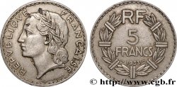 5 francs Lavrillier, nickel 1933  F.336/2