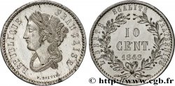 Concours de 10 centimes, essai en étain par Boivin, deuxième revers 1848 Paris VG.3133 var. MS 