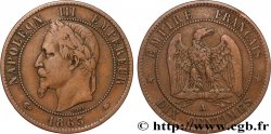 Dix centimes Napoléon III, tête laurée 1863 Paris F.134/10