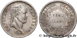 Demi-franc Napoléon Ier tête laurée, République française, buste fin 1808 Strasbourg F.177/4