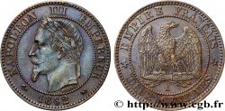 Deux centimes Napoléon III, tête laurée, buste définitif 1862 Bordeaux F.108A/7