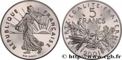 5 francs Semeuse, nickel, BE (Belle Épreuve) 2001 Pessac F.341/37 var.