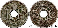 5 centimes Lindauer, petit module 1927 Paris F.122/12