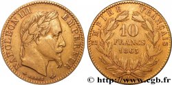 10 francs or Napoléon III, tête laurée 1865 Paris F.507A/9