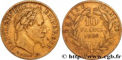 10 francs or Napoléon III, tête laurée 1866 Strasbourg F.507A/13 TB+ 