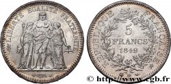 5 francs Hercule, IIe République 1849 Strasbourg F.326/6