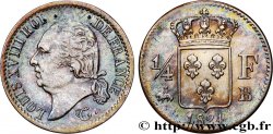 1/4 franc Louis XVIII  1824 Rouen F.163/32