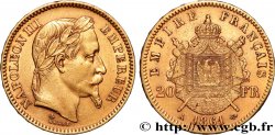 20 francs or Napoléon III, tête laurée 1861 Paris F.532/1
