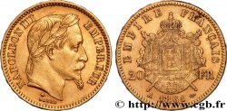 20 francs or Napoléon III, tête laurée 1861 Paris F.532/1