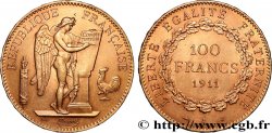 100 francs or Génie, tranche inscrite en relief Liberté Égalité Fraternité 1911 Paris F.553/5 VZ 