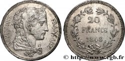 Concours de 20 francs, essai de Gayrard, premier concours 1848 Paris VG.3025 var