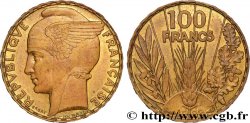 Concours de 100 francs or, essai de Bazor en bronze-aluminium 1929 Paris GEM.288 7