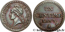 Un centime Dupré, 7 normal 1799 Paris F.100/15
