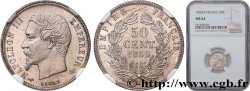 50 centimes Napoléon III, tête nue 1859 Paris F.187/10