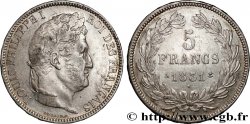 5 francs Ier type Domard, tranche en relief 1831 Paris F.320/1