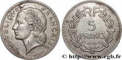 5 francs Lavrillier, nickel 1938  F.336/7