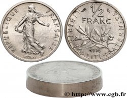 Piéfort argent de 1/2 franc Semeuse 1974 Pessac GEM.91 P2
