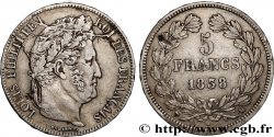 5 francs IIe type Domard, Cassures de coin 1838 Marseille F.324/73