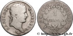 1 franc Napoléon Ier tête laurée, Empire français 1811 Bayonne F.205/35