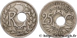 25 centimes Lindauer, Fauté perforation décentrée 1922  F.171/6 var.