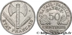 50 centimes Francisque, lourde 1943  F.195/4