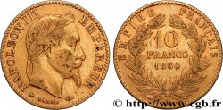 10 francs or Napoléon III, tête laurée, type définitif à grand 10 1864 Paris F.507A/6