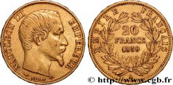 20 francs or Napoléon III, tête nue 1859 Paris F.531/15