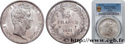 5 francs type Tiolier avec le I, tranche en creux 1831 Lille F.315/27