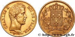 40 francs or Charles X, 2e type 1830 Paris F.544/5 AU 