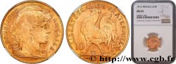 10 francs or Coq 1912 Paris F.509/13