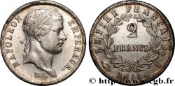 2 francs Napoléon Ier tête laurée, Empire français 1811 Limoges F.255/29