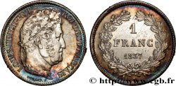 1 franc Louis-Philippe, couronne de chêne 1837 Lille F.210/61