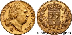 20 francs or Louis XVIII, tête nue 1818 Paris F.519/10