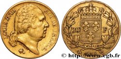 20 francs or Louis XVIII, tête nue 1818 Perpignan F.519/12