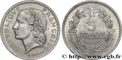 5 francs Lavrillier, aluminium, 9 ouvert 1945  F.339/3