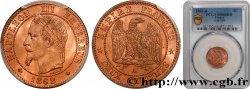 Deux centimes Napoléon III, tête laurée, buste définitif 1862 Paris F.108A/4