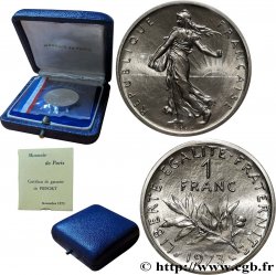 Piéfort Argent de 1 franc Semeuse 1973 Pessac GEM.104 P2