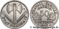 50 centimes Francisque, légère 1943  F.196/2