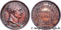 Demi-franc Napoléon Empereur, tête de nègre 1807 Paris F.176/1 TTB+ 