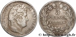 5 francs Ier type Domard, tranche en creux 1831 Marseille F.319/6