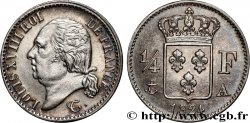 1/4 franc Louis XVIII  1824 Paris F.163/31